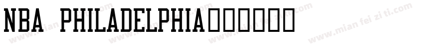 NBA Philadelphia字体转换